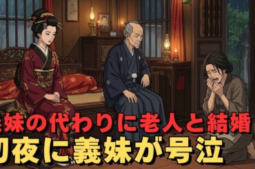 未亡人の嫁が小姑の代わりに老人のもとへ嫁がされ、初夜に小姑が訪ねてきて大声で泣き崩れる…| 野談 | 時代劇 | 昔話 | 説話 | 民話 | 戦国時代