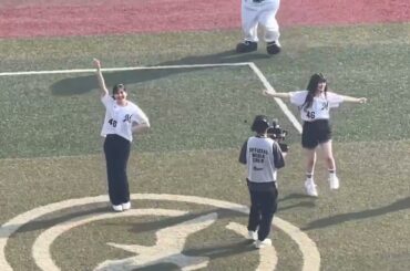 乃木坂野球部【柴田柚菜、小川彩】オドロッテinZOZOマリンスタジアム