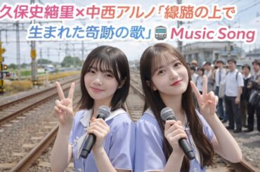 久保史緒里×中西アルノ「線路の上で生まれた奇跡の歌」🚆🌸 Music Song