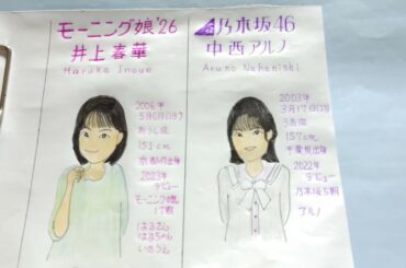 モーニング娘。井上春華と乃木坂46中西アルノは似てるのか？