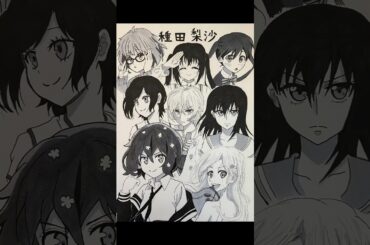 【声優イラスト】CV 種田梨沙キャラ描いてみた!! #一発描き #声優 #種田梨沙  #イラスト #shorts #drawing #drawingchallenges