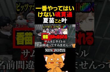 一番やってはいけない魂貫通、夏苗こと叶【#ストグラ #ストグラ切り抜き #gta #gta5 #ゲーム実況 】#shorts
