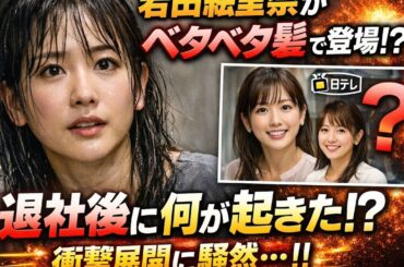 📺衝撃の予告映像…岩田絵里奈が“ベタベタ髪”姿で登場！？日テレ退社後に何が起きたのかと話題騒然😳✨