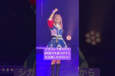 シガコレで後ろでも見つけてくれる推しがかわいい #アイナスター #shorts  #アイドル #ライブ #GANGPARADE #ギャンパレ  #こっち見てあいなちゃん