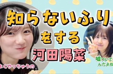 知らないふりをする河田陽菜【文字起こし】