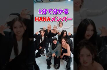 【㊗️100万再生】HANAメンバーが１分で分かる #hana #ちゃんみな #ノノガ #nonogirls