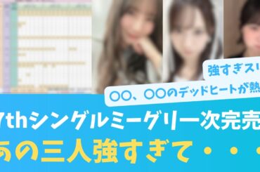 17thシングルミーグリ一次完売表発表におひさま。あの三人強すぎる！【KO ZH EN ES SUB】#한국어 자막 #中文字幕 히나타자카46