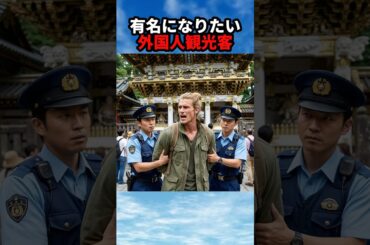 有名になりたい外国人観光客 #おもしろ #ジョーク #スカッと