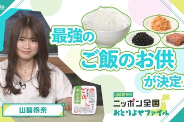 山崎怜奈『ニッポン全国 おとりよせファイル』サトウ食品“新定番”に合う 最強のご飯のお供が決定!?