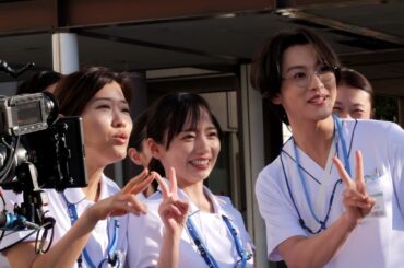 ヒコロヒー＆齊藤京子“キョコロヒー”コンビに“後輩” ROIROM本多大夢が登場　ナース専科転職 CM 「はじめての後輩」篇