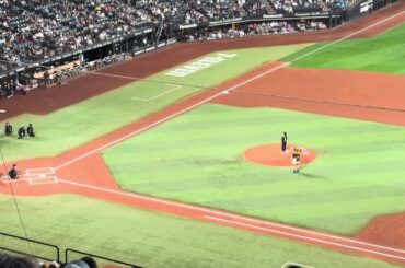 2026/04/12 スキージャンプ女子日本代表 上川町出身 高梨沙羅さん ファーストピッチ⚾️