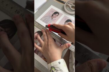 どーーしでも作りたくなって、#写真に絵 のZINEを作ってみた！#zine #zinemaking #手製本