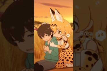 慰めてくれるサーバル #けものフレンズ #ai