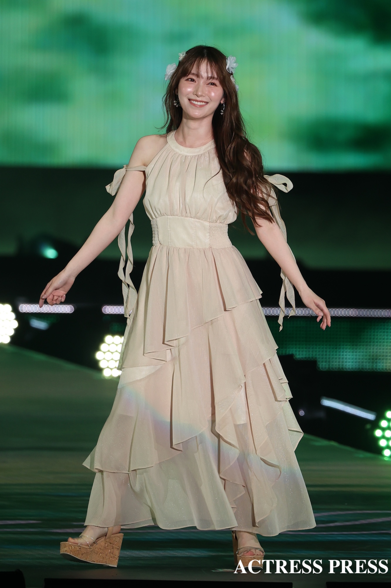 守屋麗奈　櫻坂46 ／2026年4月18日、国立代々木競技場第一体育館にて開催の『Rakuten GirlsAward 2026 SPRING/SUMMER』撮影：ACTRESS PRESS編集部