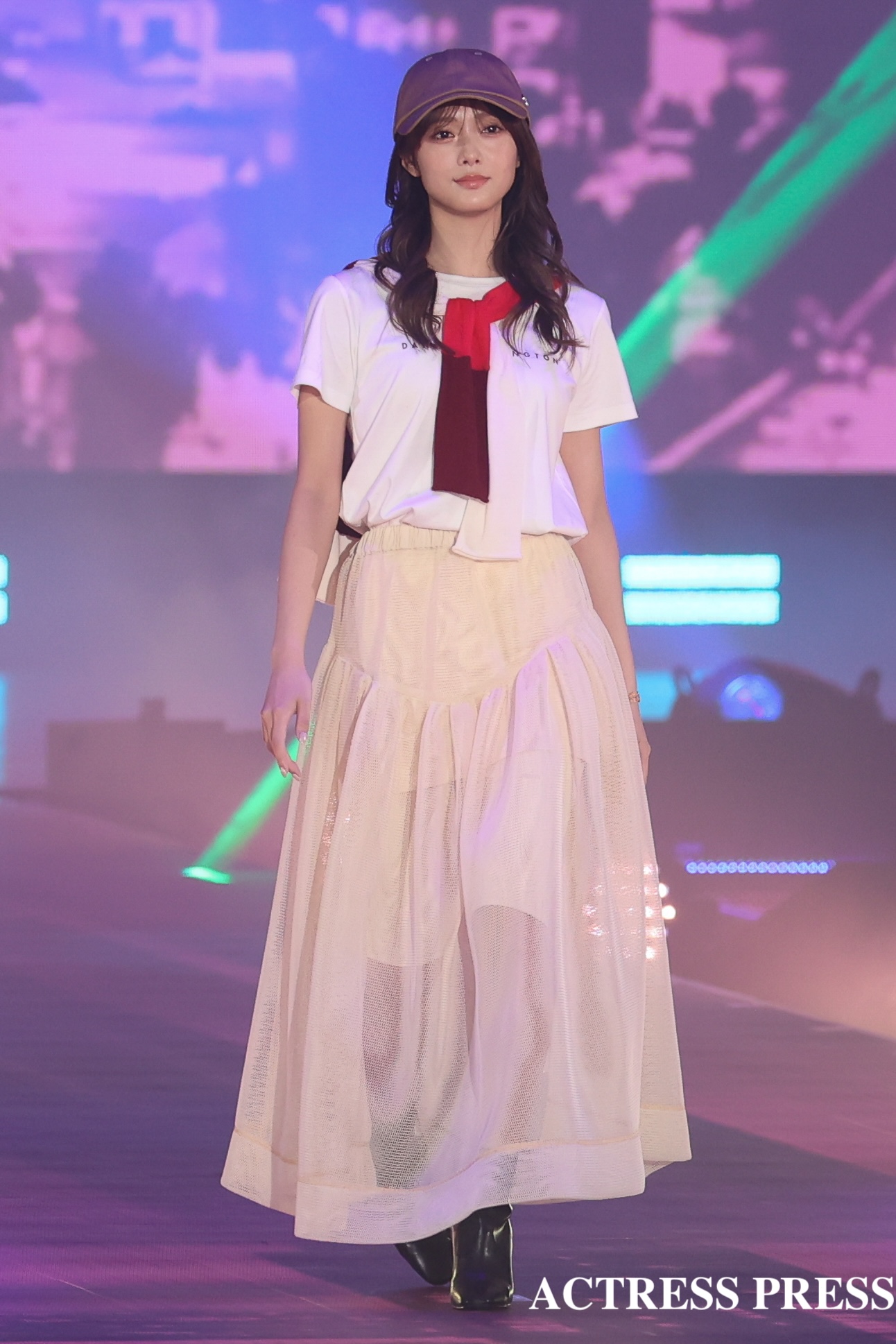 田村保乃　櫻坂46 ／2026年4月18日、国立代々木競技場第一体育館にて開催の『Rakuten GirlsAward 2026 SPRING/SUMMER』撮影：ACTRESS PRESS編集部
