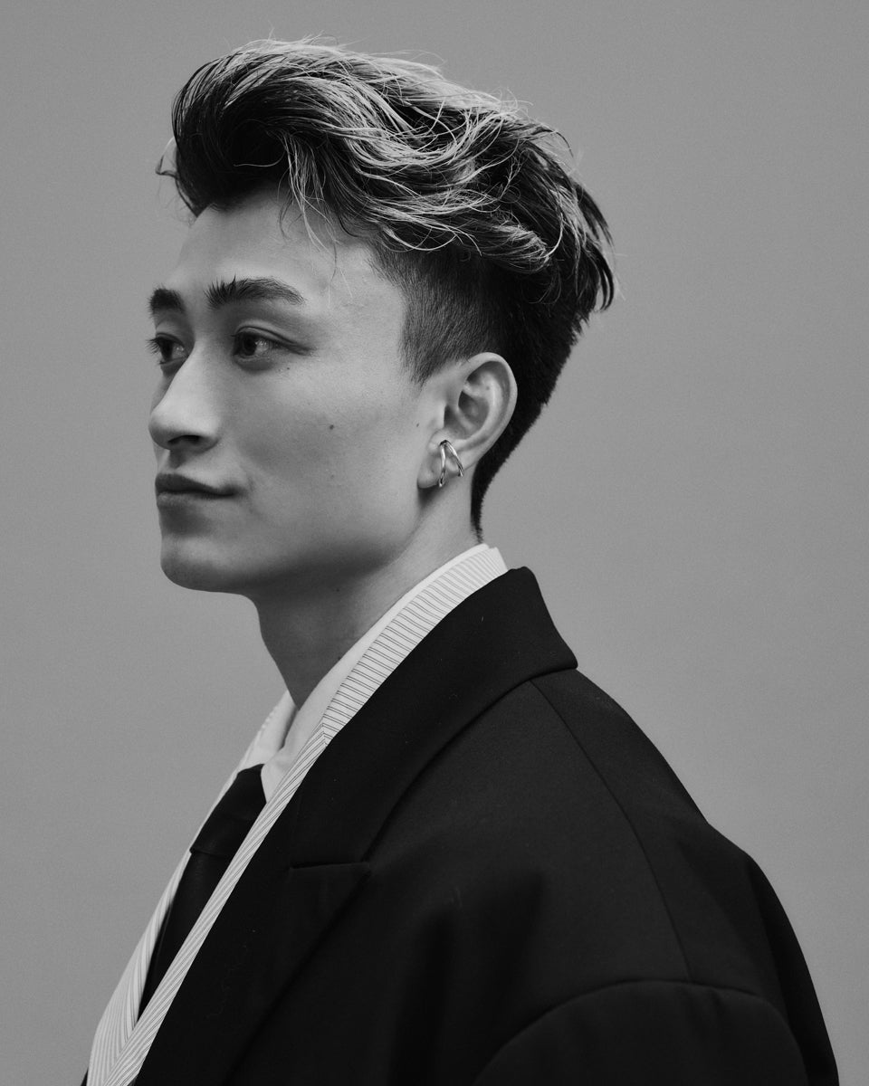 メンズノンノでのファッション撮影に初挑戦した、バスケットボールBリーグの名古屋ダイヤモンドドルフィンズの加藤嵩都選手３