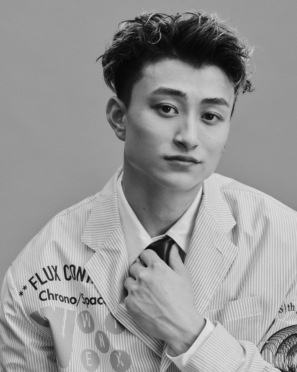 メンズノンノでのファッション撮影に初挑戦した、バスケットボールBリーグの名古屋ダイヤモンドドルフィンズの加藤嵩都選手５