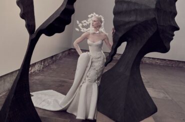 ブライダルアクセサリーの新提案。まるでアートなヘッドピースがトレンドに浮上 | Vogue Japan