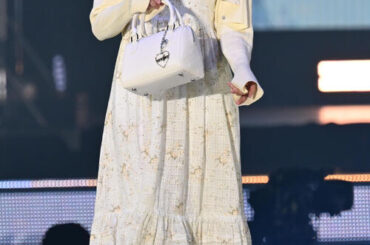 ファッション＆音楽イベント　Rakuten GirlsAward 2026SPRING／SUMMERでランウェイに登場した乃木坂46の遠藤さくら（撮影・千葉一成）