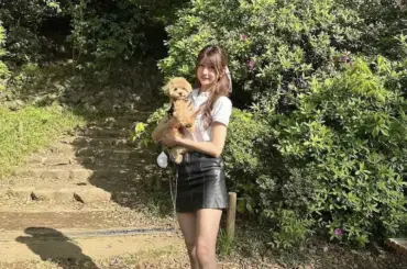 ABEMA人気女子アナ　愛犬との“美脚”黒ミニスカ散歩2Sにネットくぎづけ！「超絶可愛い」 - スポニチ Sponichi Annex 芸能