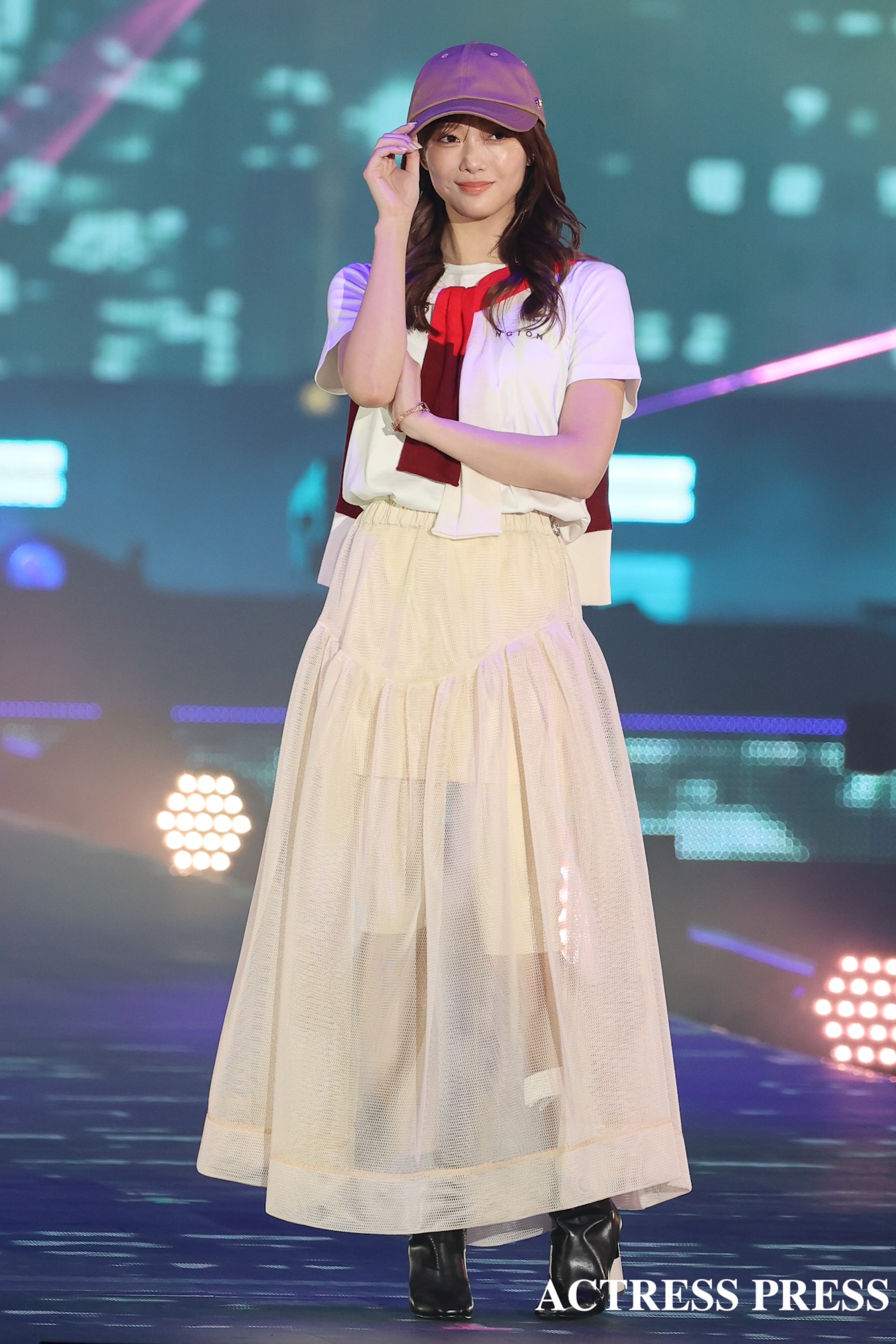 田村保乃　櫻坂46 ／2026年4月18日、国立代々木競技場第一体育館にて開催の『Rakuten GirlsAward 2026 SPRING/SUMMER』撮影：ACTRESS PRESS編集部