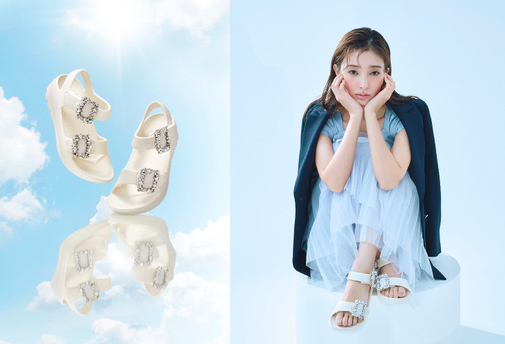 サンダル　アイボリー