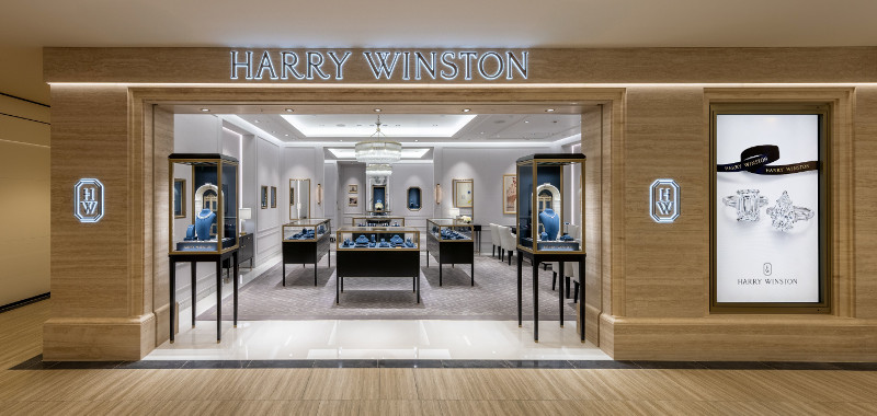 ハリー・ウィンストン阪急梅田店メインサロン入口