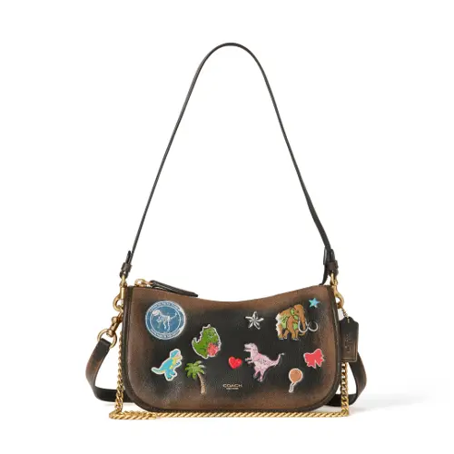 ウェイバリーバッグ・ラブド レザー・ステッカー プリント