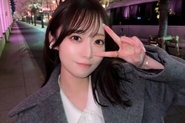 仕事帰りの桜 with 石飛エリカ🌸