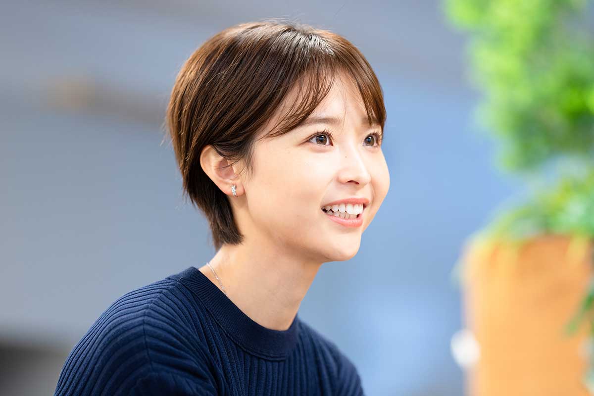 渡邊渚「『好きな食べ物は何?』と聞かれることが苦手」 美肌見せで今年度の抱負明かす | ENCOUNT 渡邊渚【写真:荒川祐史】