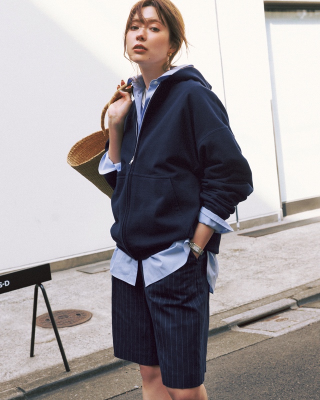 ネイビーコーデ