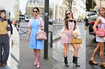 【スナップ】前代未聞の“エプロン“旋風巻き起こる「ミュウミュウ」会場外　自由奔放な着こなしに注目 - WWDJAPAN