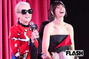 映画『プラダを着た悪魔2』レジェンド女優の来日姿をキャッチ！アン・ハサウェイはハートマークのファンサぶり