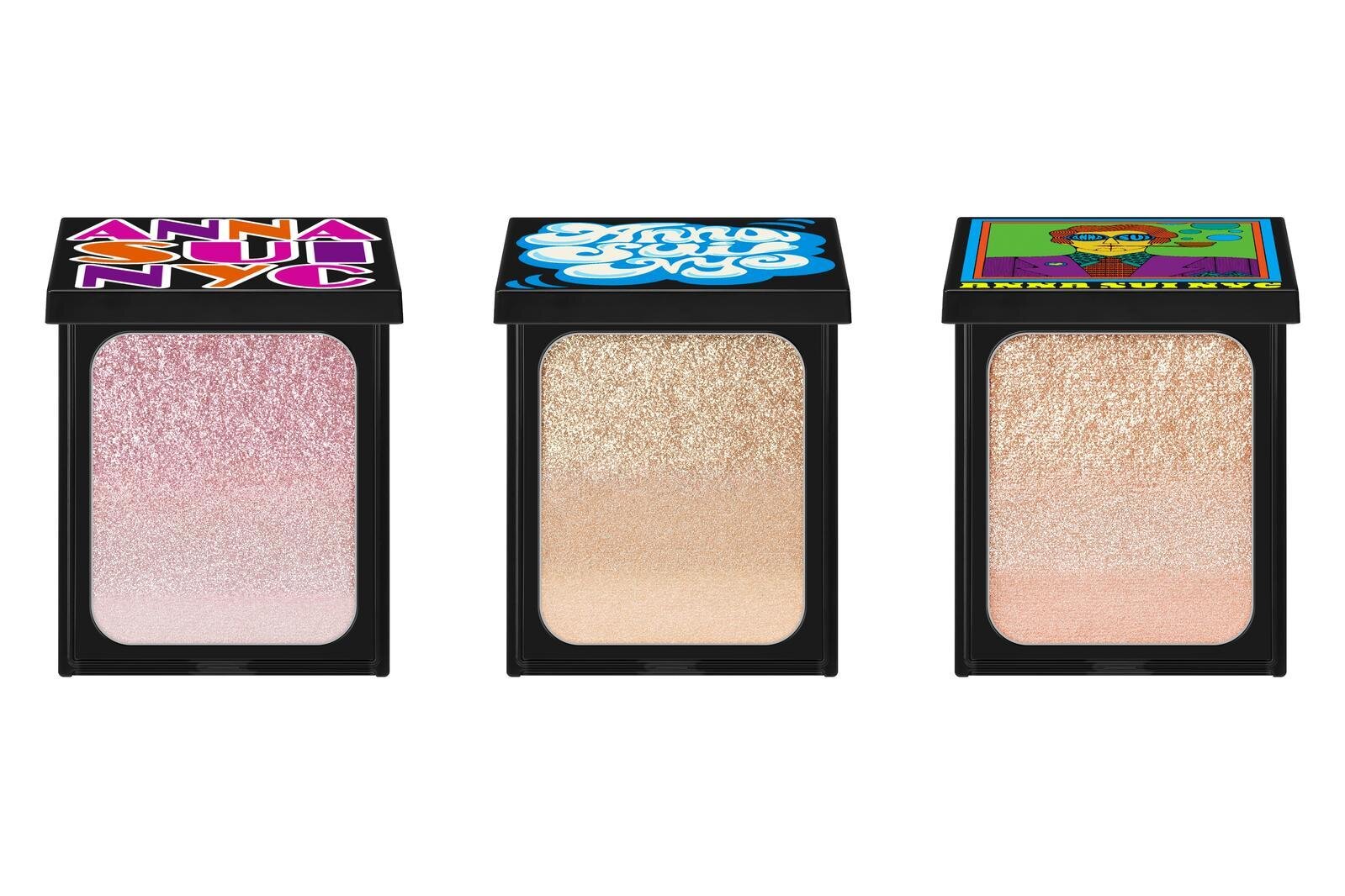 左から) 「アナ スイ シマリング パウダー」01、02、03 各3,850円＜限定＞