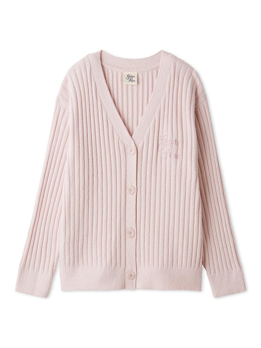 リブカーディガン (ピンク) 9,900円