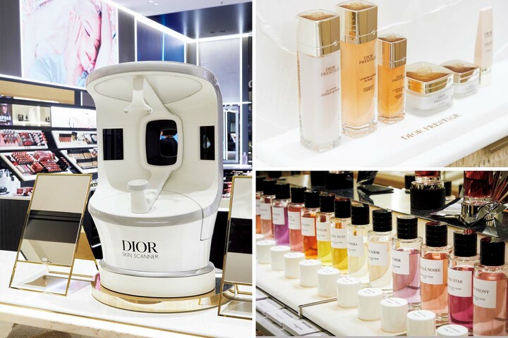 「ハウス オブ ディオール ビューティー 銀座」の内観