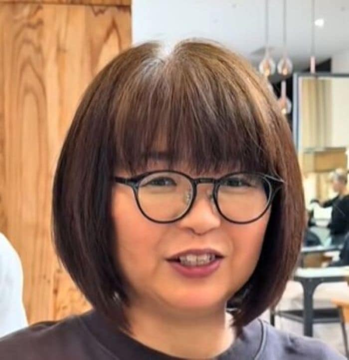 夫に「ヘルメットみたい」と言われた女性 勇気を出して「輪郭を出した」髪型に本人ビックリ!