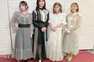Hanamori Yumiri, Ueda Hitomi, Takahashi Rie, and Yasuno Kiyono from MusicRay'n Murder Mystery🕵️‍♀️✨