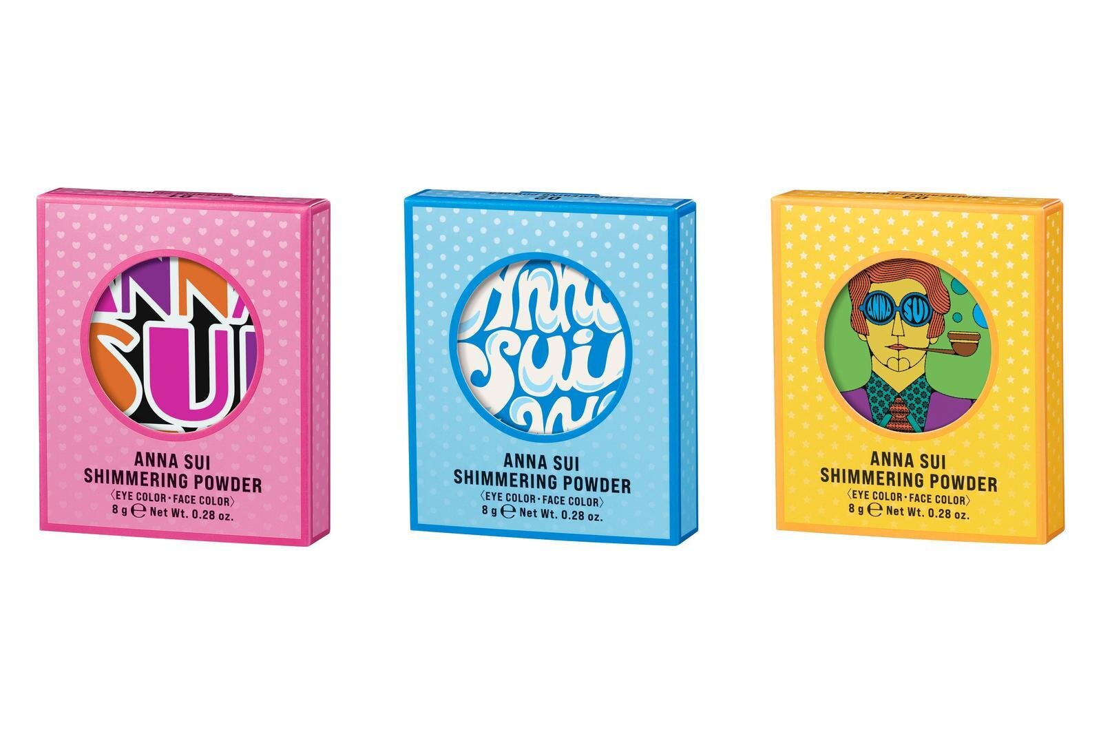 左から) 「アナ スイ シマリング パウダー」01、02、03 各3,850円＜限定＞