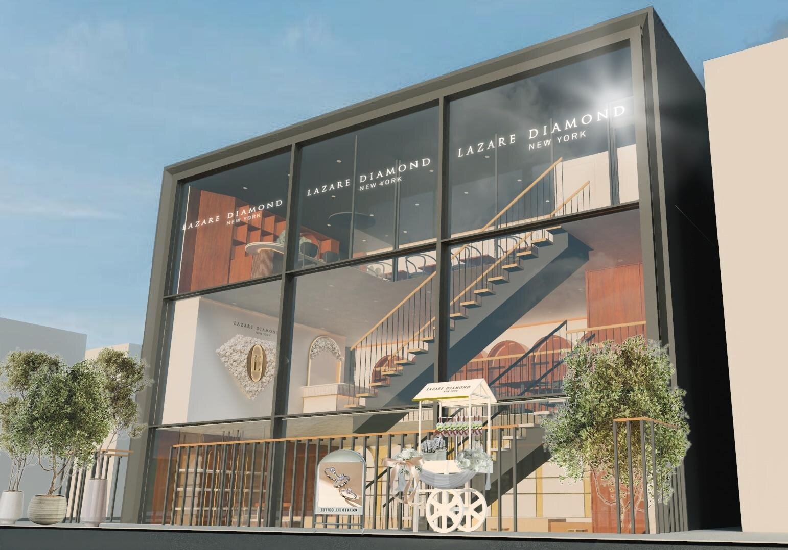 「ラザール ダイヤモンド」限定イベントが表参道で、“虹色に輝く”ダイヤモンドジュエリー＆カフェも | 写真