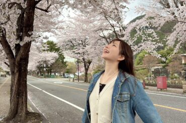 青山なぎさとお花見🌸☺️