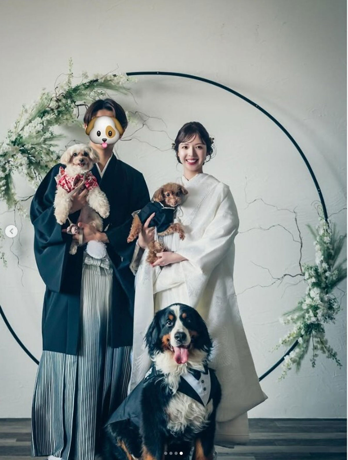 結婚を発表した元乃木坂46の和田まあや。幸せオーラに包まれた白無垢の結婚写真となった(画像・『和田まあや MaayaWada』のInstagram「wada_maaya_official」より)