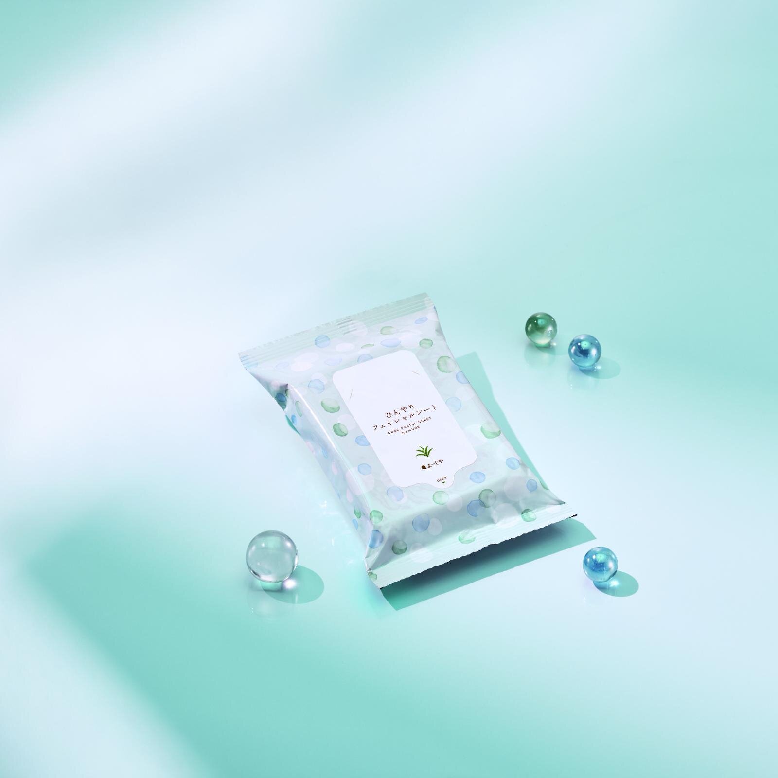「ひんやり フェイシャルシート」20枚入り 500円