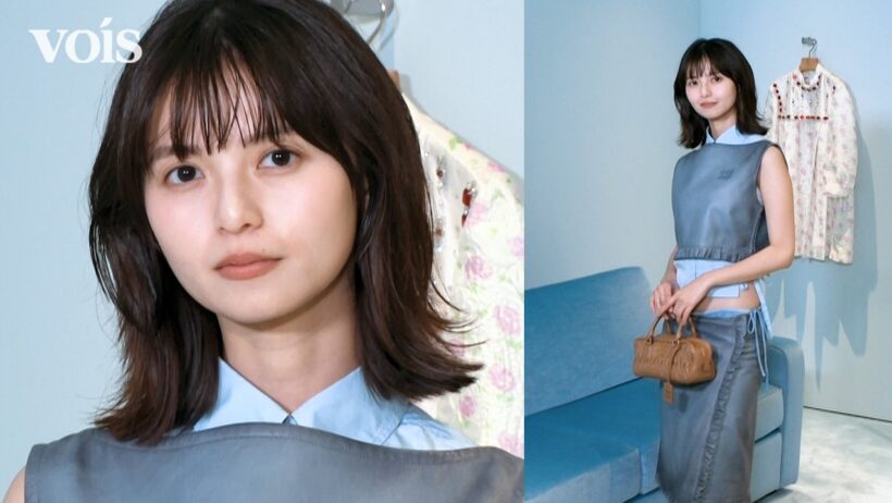 齋藤飛鳥、ローライズスカートで美ウエストちらみせ　シャープなレイヤードルック　Miu Miu Jazz Club 東京
