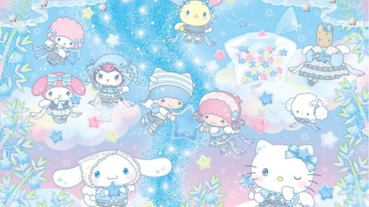 サンリオピューロランドの七夕イベント“天の川”きらめくイルミネーション、星をちりばめたグッズも - ファッションプレス