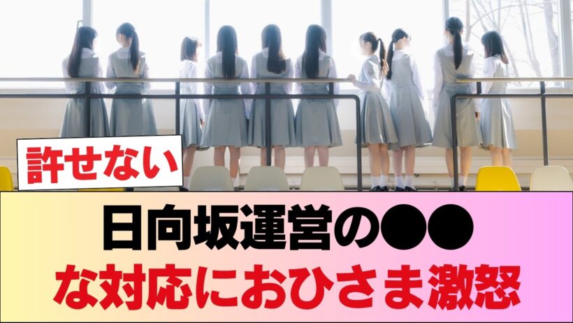 悲報… 日向坂運営の●●な対応におひさま激怒！最悪の事態が起こってしまった…？！ #日向坂46 #日向坂 #日向坂で会いましょう #乃木坂46 #櫻坂46