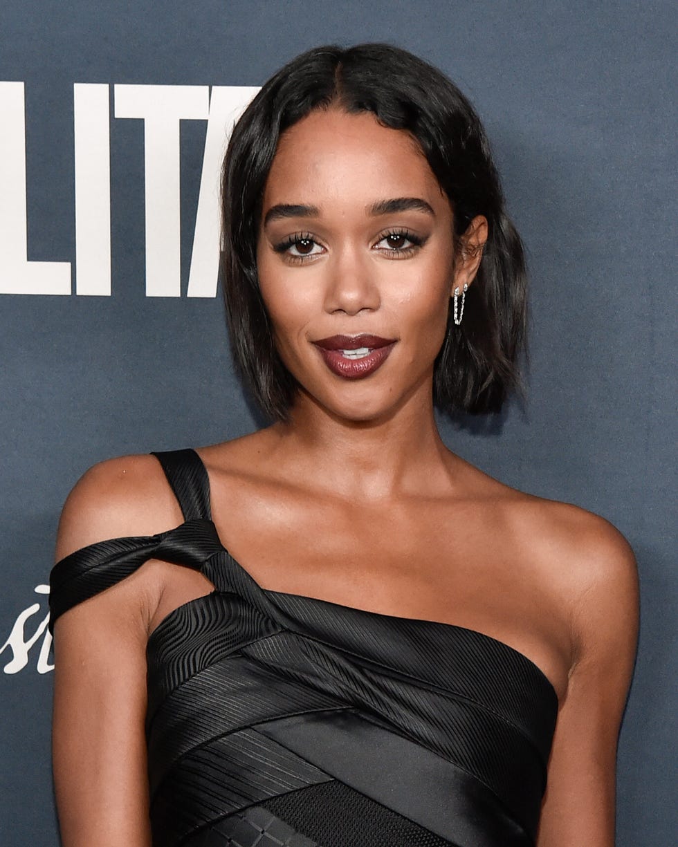 Cosmopolitan Celebrates the Launch of CosmoTrips and Fêtes Cover Star Laura Harrier west hollywood, california september 29: laura harrierattends cosmopolitans celebration of the launch of cosmotrips and fêtes cover star laura harrier at skybar on september 29, 2022 in west hollywood, california. (photo by rodin eckenroth/getty images)
