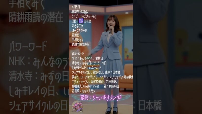 【4月3日】#時の主役占い