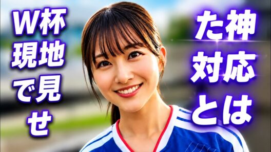 原田葵アナの日本代表ユニ姿が話題！W杯現地で勝利の女神と絶賛された理由とは