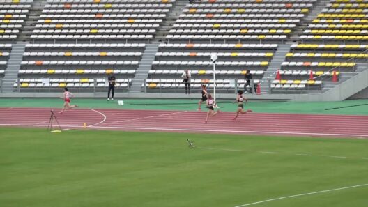 20260704114206宮崎県選手権女400ｍ予選3組 内山田 玲（2） 福岡大 宮　崎 55.52